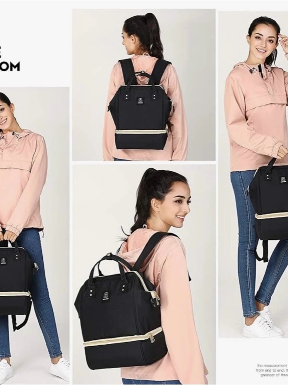 MOMIGO Breast pump Backpack, Black Insulated, Cooler, Bag